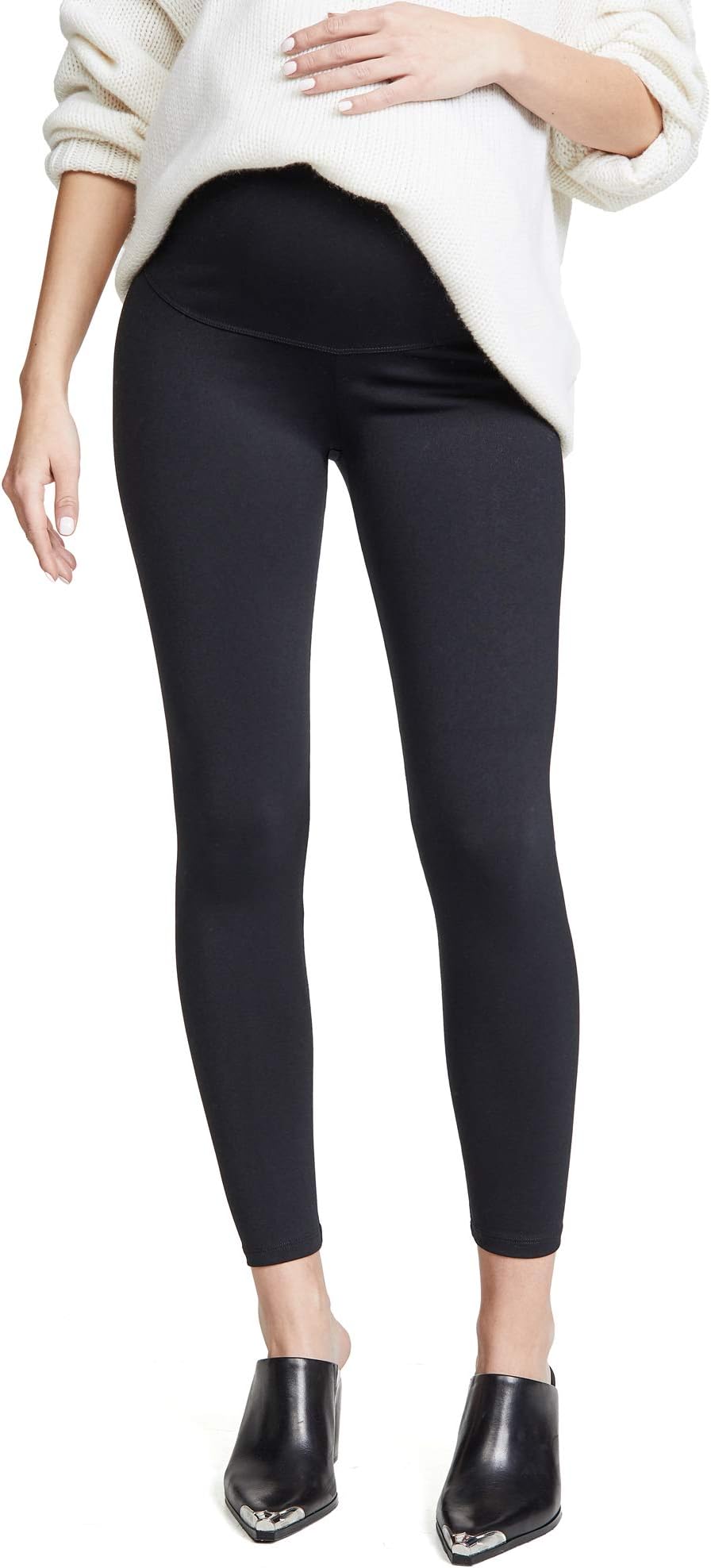 David Lerner Women's Maternity Leggings, Black, M