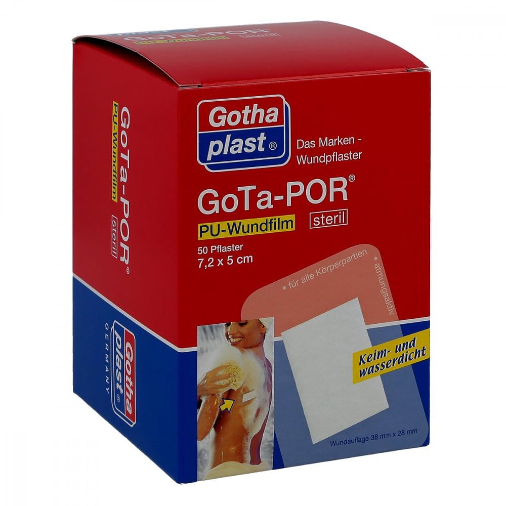 Gota-por Pu Wundfilm 7,2x5 cm steril Pflaster 50 stk