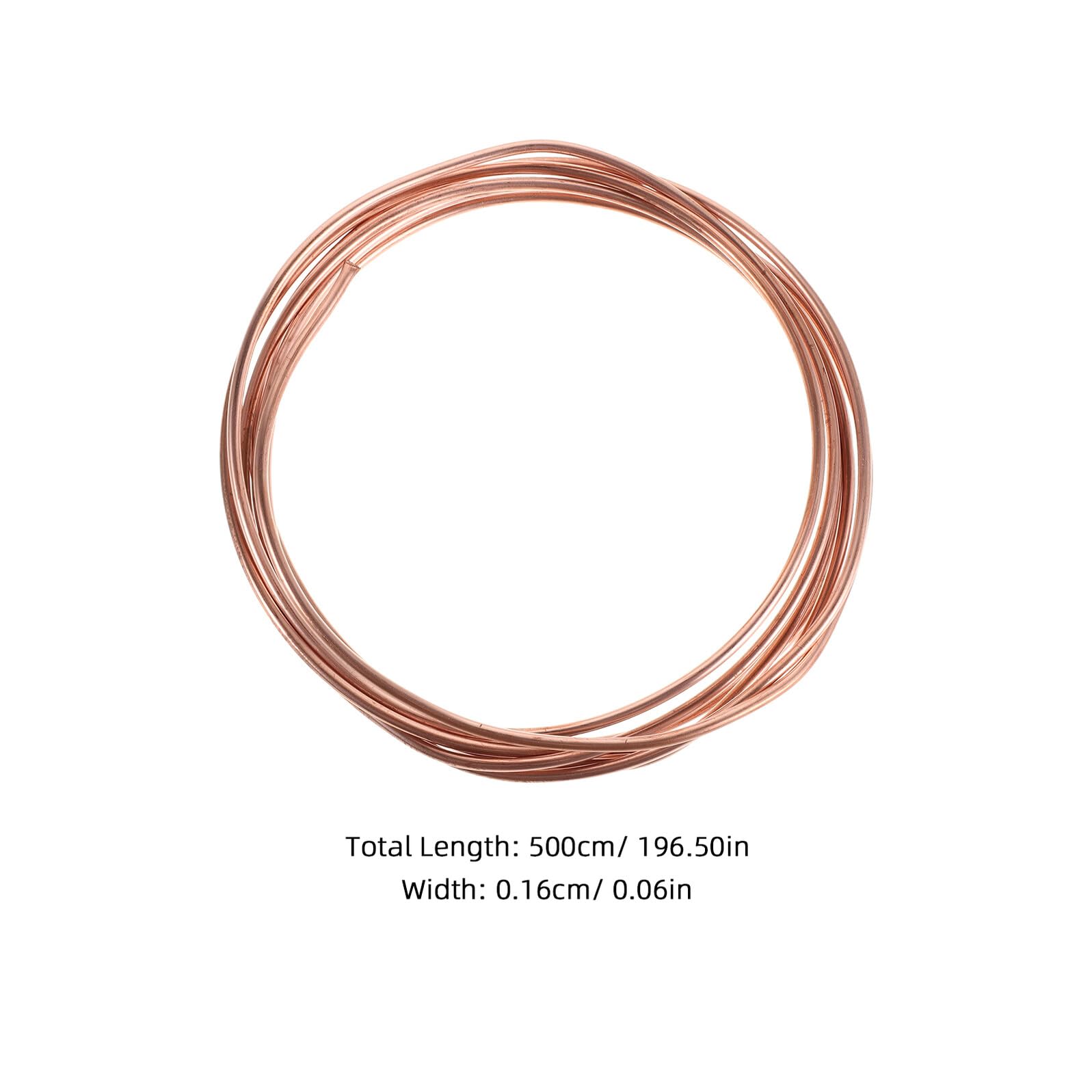 NUOBESTY Tube en Cuivre Souple 5 Mètres Diamètre Extérieur 16 MM X Intérieur 06 MM sans Soudure Flexible pour Serpentin de Réfrigération et Climatisation Industrielle Coupe DIY