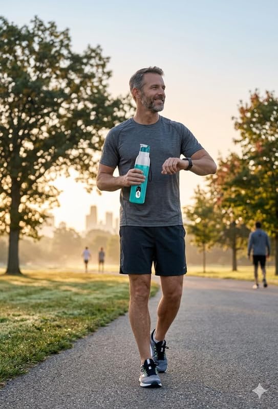 Image of 1000 ML Insulated Inner Stainless Steel Water Bottle, 1000-700 ml, | Leak Proof | Hot & Cold | Easy Grip and Carry,|39,Blue Tharmal Bottle
