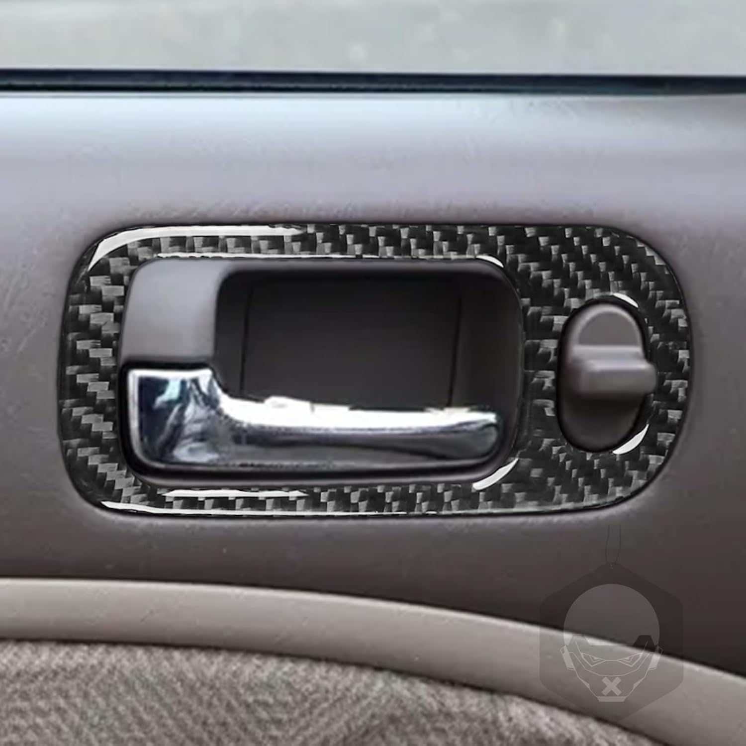 Real Premium Carbon Fiber Car Dashboard Panel Center Console Automatic Gear Shift Panel Cover Kit Sticker Set Compatible with Honda Civic 2001 2002 2003 2004 2005 Auto Interior Accessories Black