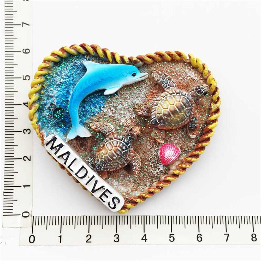 Magnete Per Frigorifero 3D Maldive Regalo Souvenir