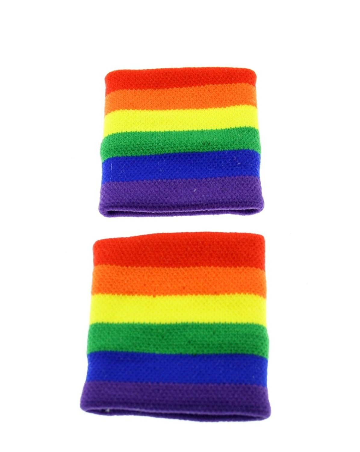 Zac's Alter Ego Pair of Rainbow Sweatbands/Wristbands