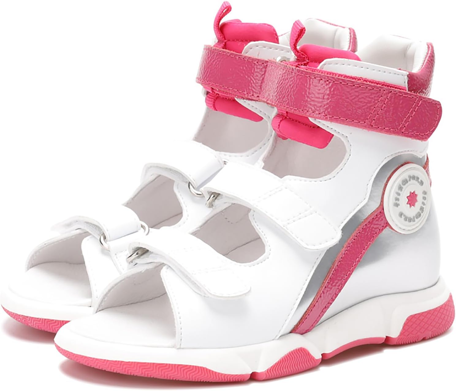 princepard Orthopedic Sandals for Toddlers with Arch and Ankle Support,High back Corrective Shoes for Kids