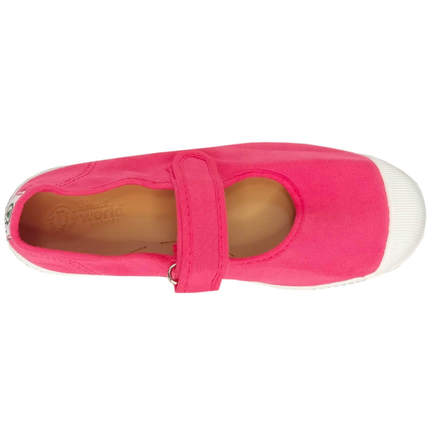 Natural World Mary Jane W76997 - Ballerina da bambina in cotone