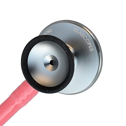 Miniatura 10 de Estetoscopio Bell - Estetoscopio profesional de doble cabeza para cardiología y diagnóstico para médicos y enfermeras - con accesorios K770 Verde