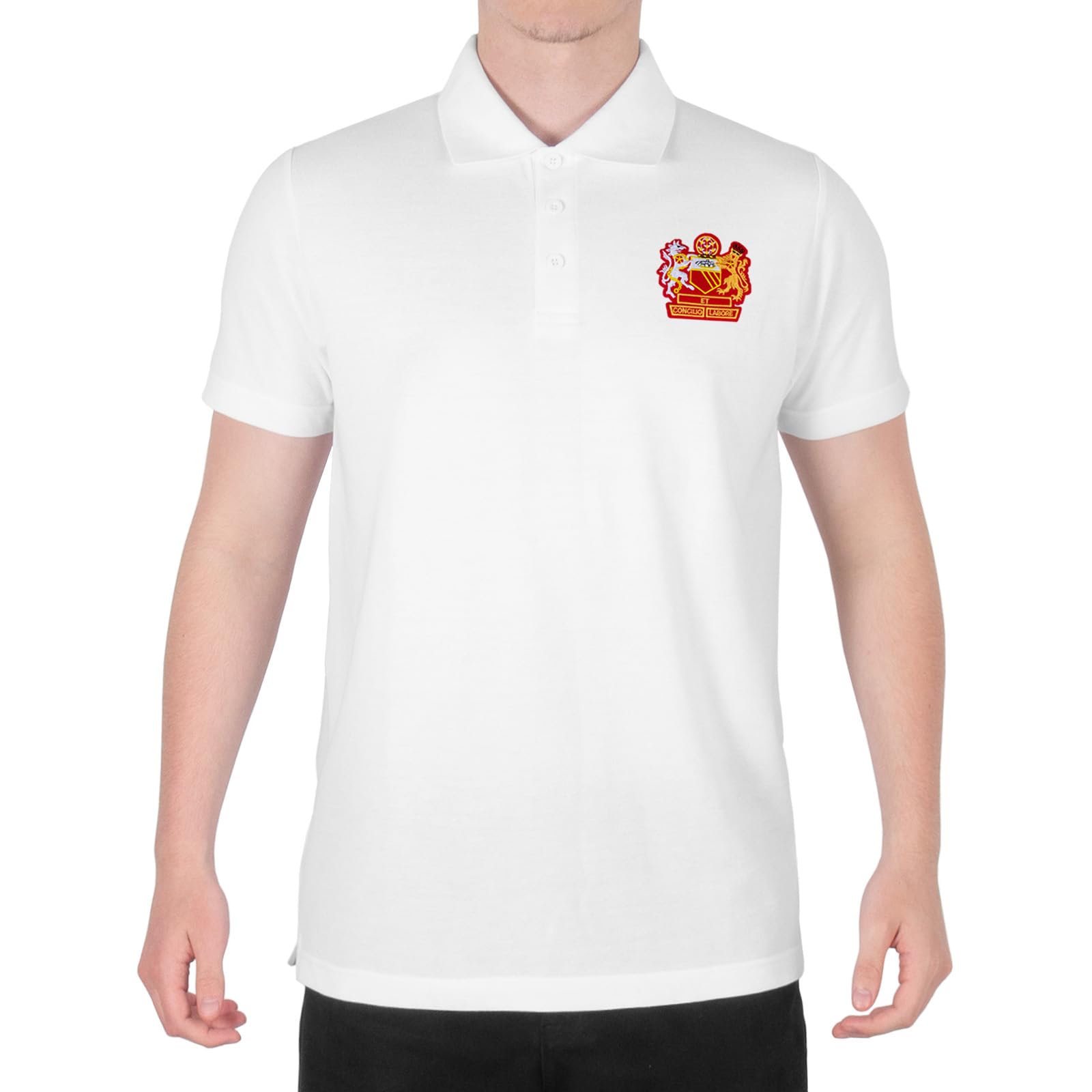 fan originals Manchester Crest Polo Shirt White XL
