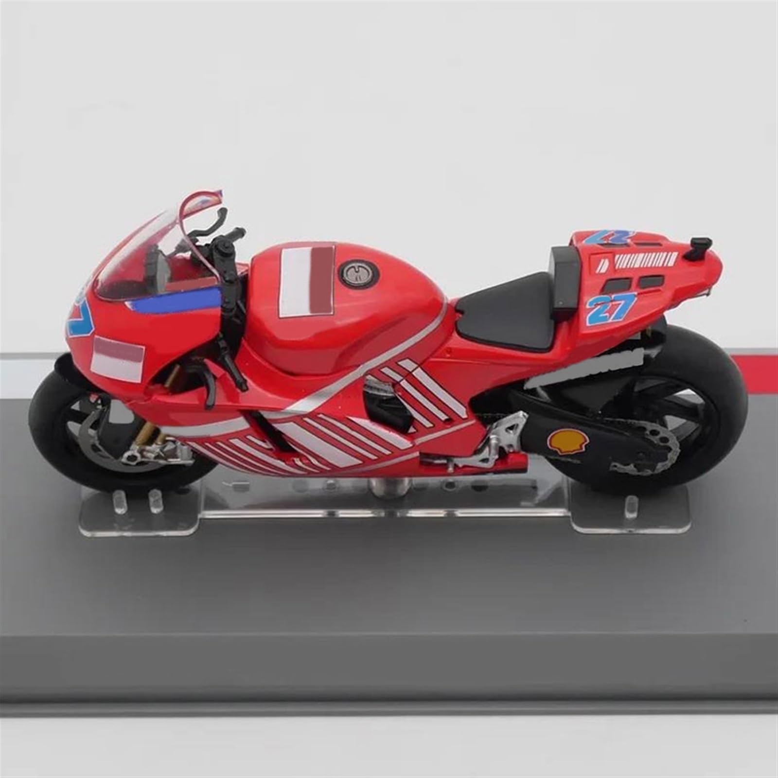 SEYXF Motorbike Toy Motorcycle Model Simulation Alloy Toy 1/18 for Ducati GP7 Desmosedici #27 2007