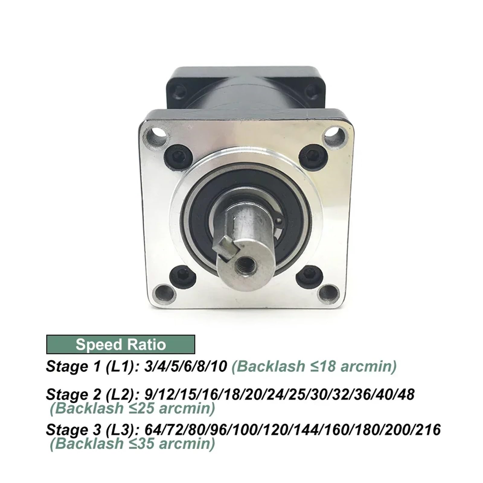 Planetengetriebe 86 mm Flansch 14/12,7 mm Eingang 16/14 mm Ausgangsverhältnis 3,5,10,15~216 bis 1 3000 U/min(14 Input 14 Output,Ratio 96 to 1)