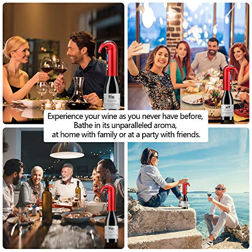 Electric Wine Aerator Gifts Touch Portable Red - White Wine Accessories Aeration For Wine And Spirit Beginner And Enthusiast -Spout Pourer - Wine #TOP4