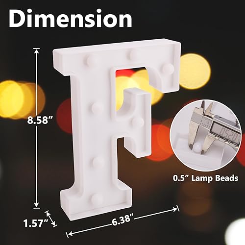 Miniatura 59 de Letrero LED de marquesina, letras iluminadas del alfabeto, letras LED que funcionan con pilas, para luz nocturna, bodas, cumpleaños, fiestas, Letra E