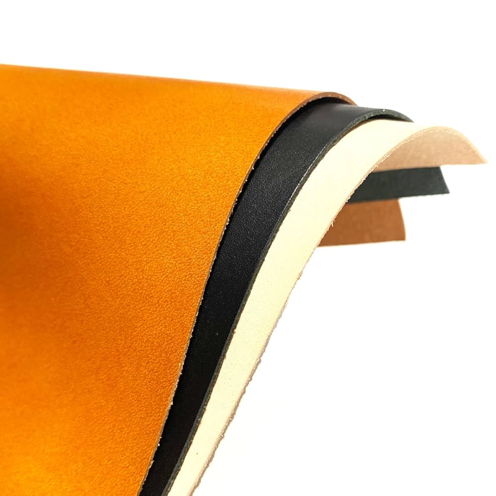 Amazon.co.jp: ヌメ革A級 純国産 20cm×30cm キャメル【3mm厚
