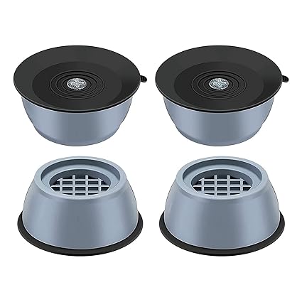 KARTCITY 4 Pcs Washing Machine Stand Anti Vibration Pads Washer Foot Pads Dryer Heightening Pads Stabilizer Support Stand for Home