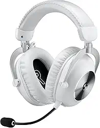 Headset Gamer Sem Fio Logitech G PRO X 2 LIGHTSPEED Com Microfone Removível, Drivers de Grafeno 50mm, Conexão Bluetooth, USB e 3,5 mm, Compatível com PC, PS5, PS4, Switch - Branco