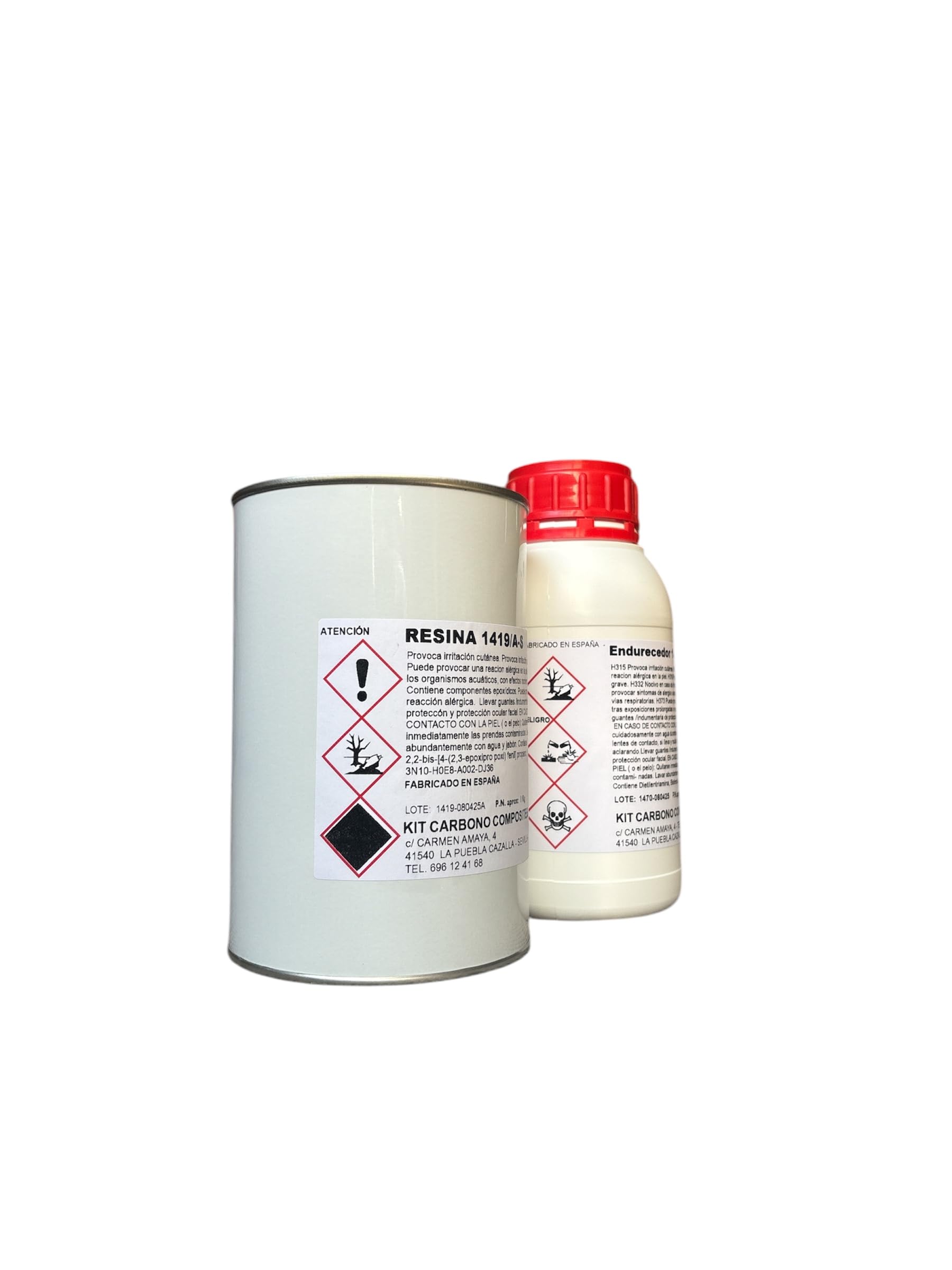 Résine époxy professionnelle pour hautes températures 1419/A-S format 1,3 kg