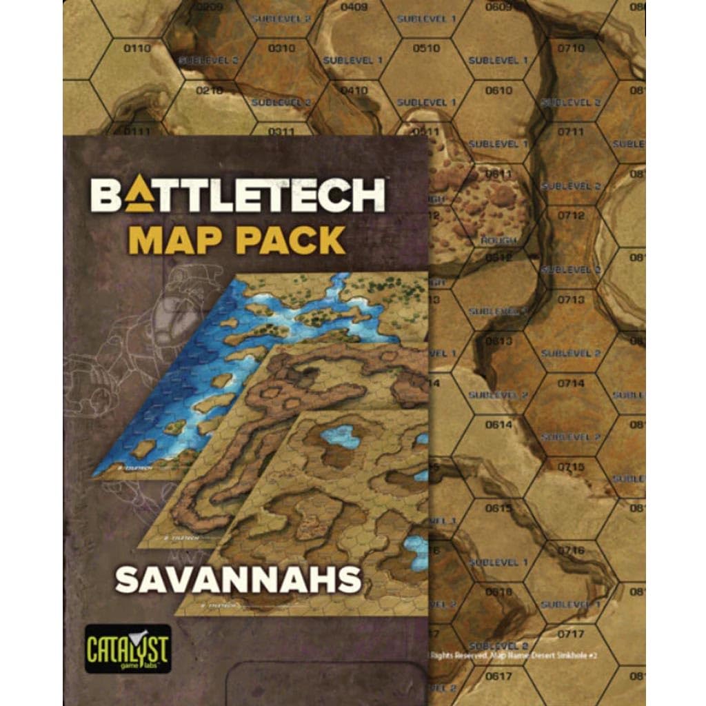 Catalyst Game Labs BattleTech | Map Pack | Savannah | Expansion | Miniature Game Ages 14+