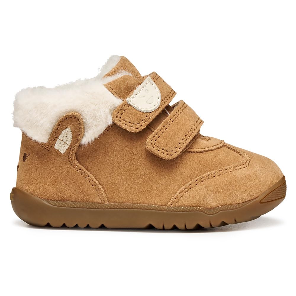 Geox Baby B Macchia Girl First Steps Whisky, 19 EU