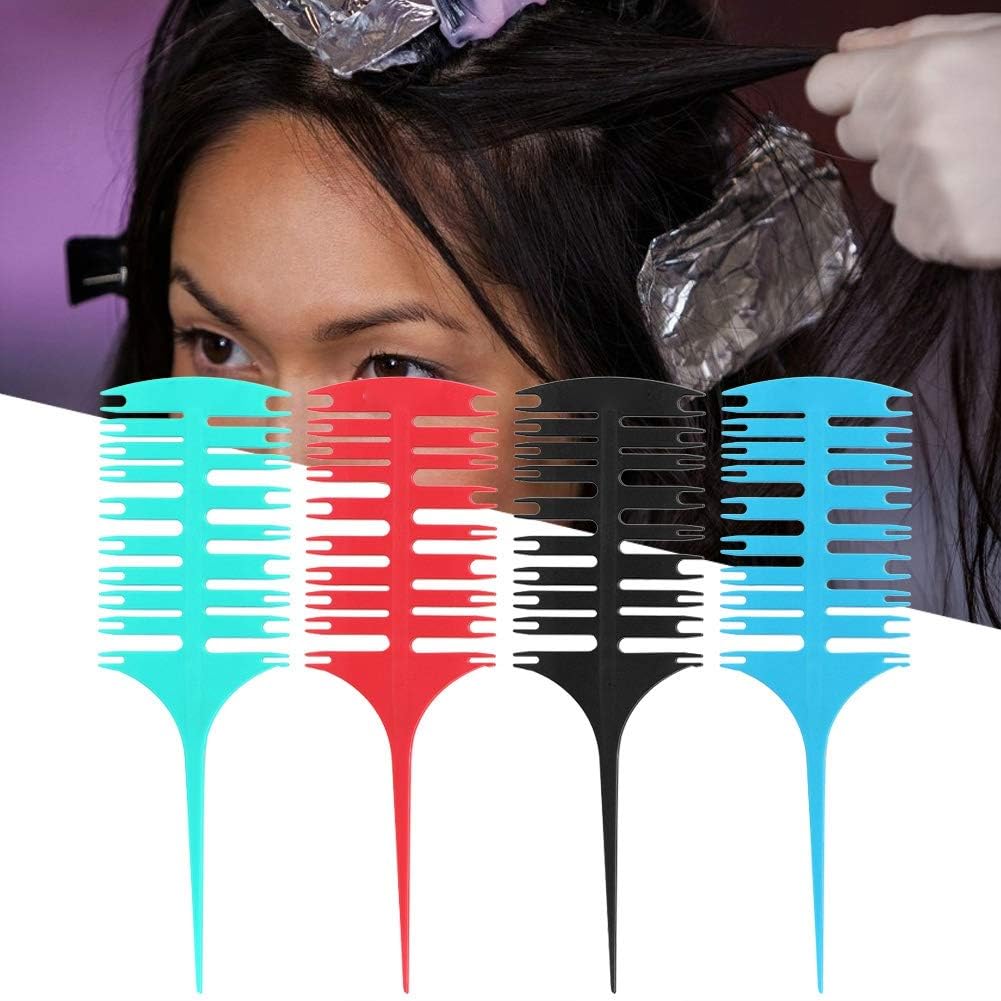 Hair Highlight Sectioning Comb,Weaving and Sectioning Foiling Comb for