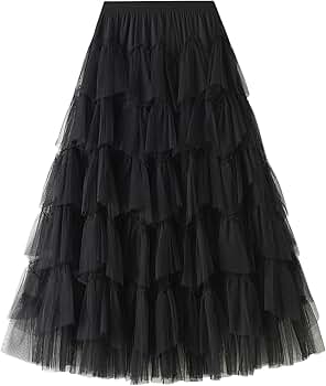フラメンコ reel of lyricism tulle skirt : black フラメンコ reel of lyricism tulle skirt : black TULLE RUFFLE
