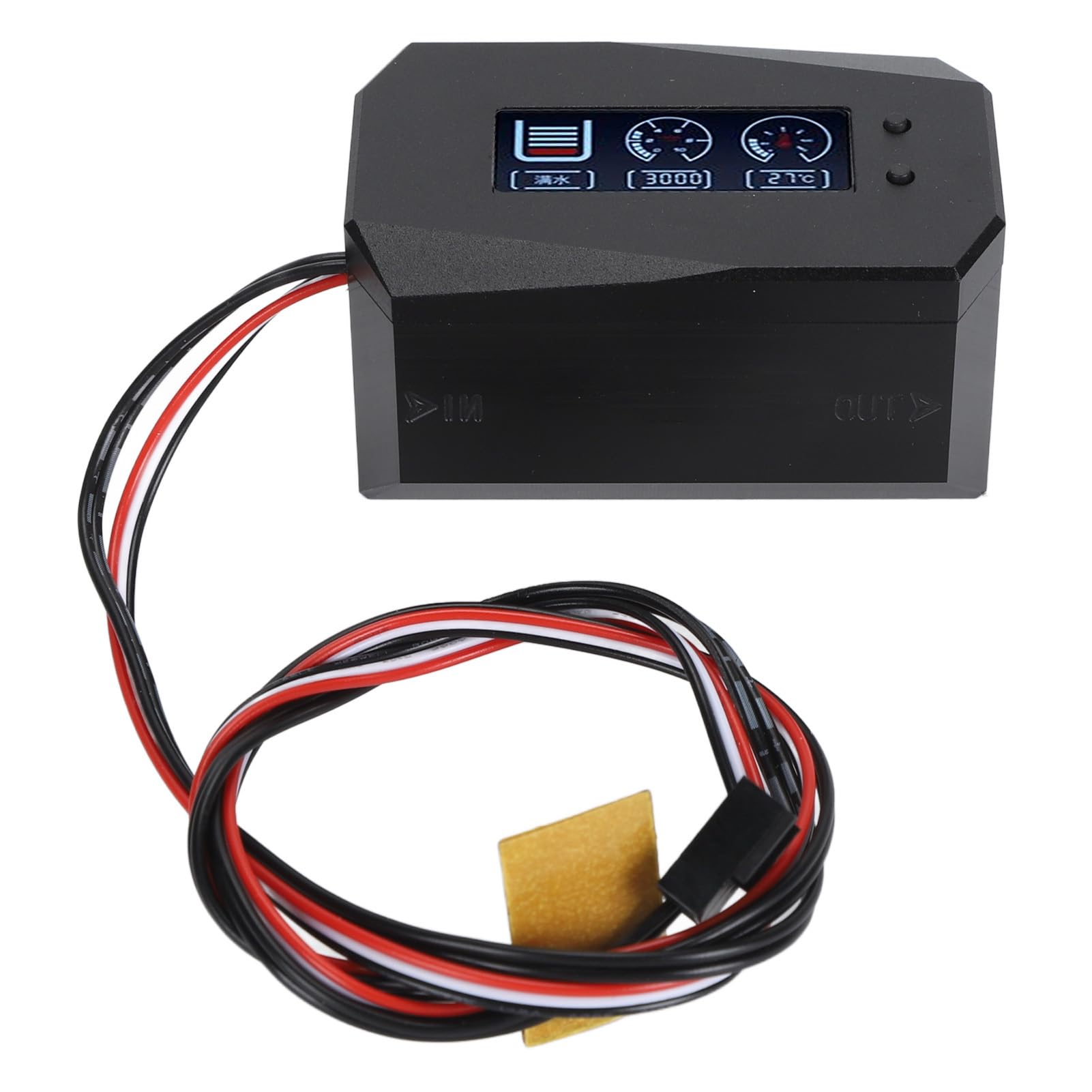 Termómetro de Refrigeración por Agua para PC, Pantalla de Refrigeración por Agua para PC, Pantalla de Temperatura para Kit de de Refrigeración por Agua (BLACK)