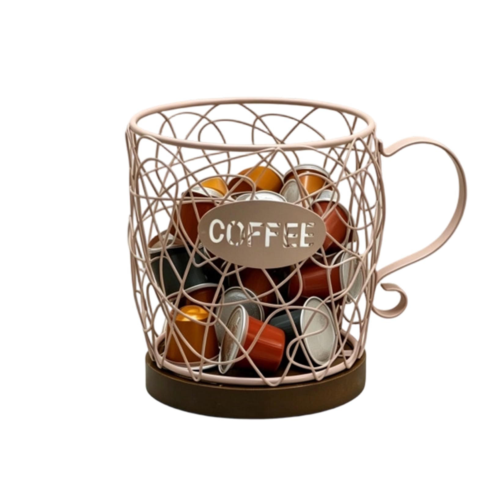 Kaeltsyn A Sturdy Metal Coffee Pods Dispenser For Quick Ccess In Busy Morning Routines Space Saving Coffee Storage