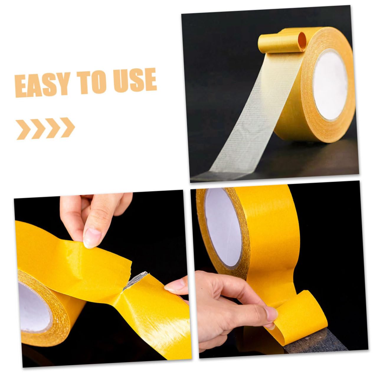 TOPBATHY 4 Rouleaux Ruban Adhésif Double Face Extra Fort Ruban Adhésif pour Décorations Projets Artisanaux à Eau Facile à Résidus