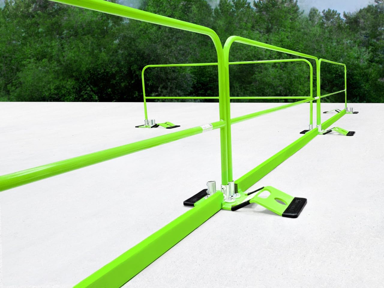 Frontline GUTO 10' Guardrail Toe Board | High Strength Low Alloy Steel | Superior Resistance to Impact Loads | Uniquely Designed | OSHA Compliant (Yellow)