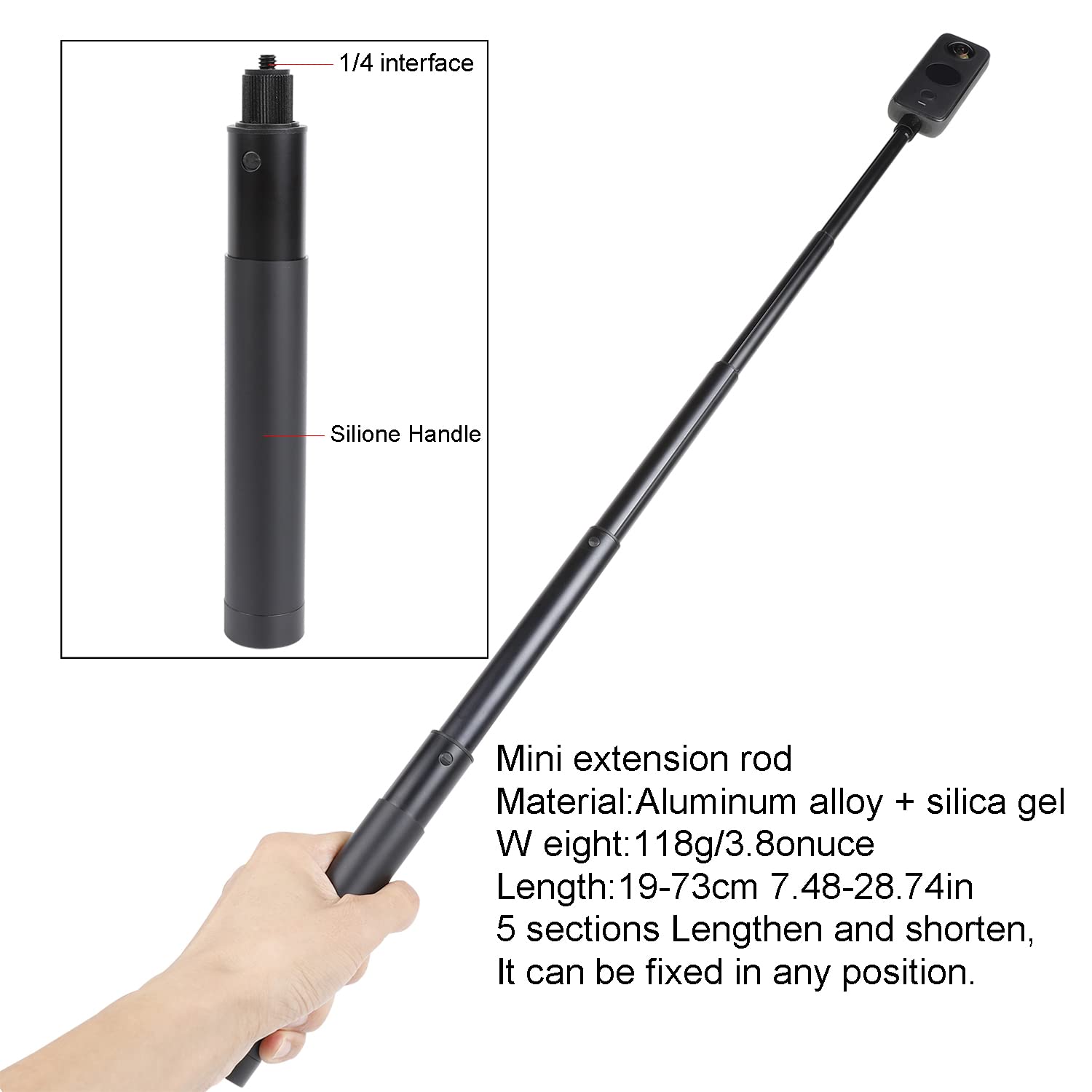 PellKing Zubehör-Set Für Insta360 3S – Mit Tasche, Selfie-Stick, Körpergurten & Halterungen