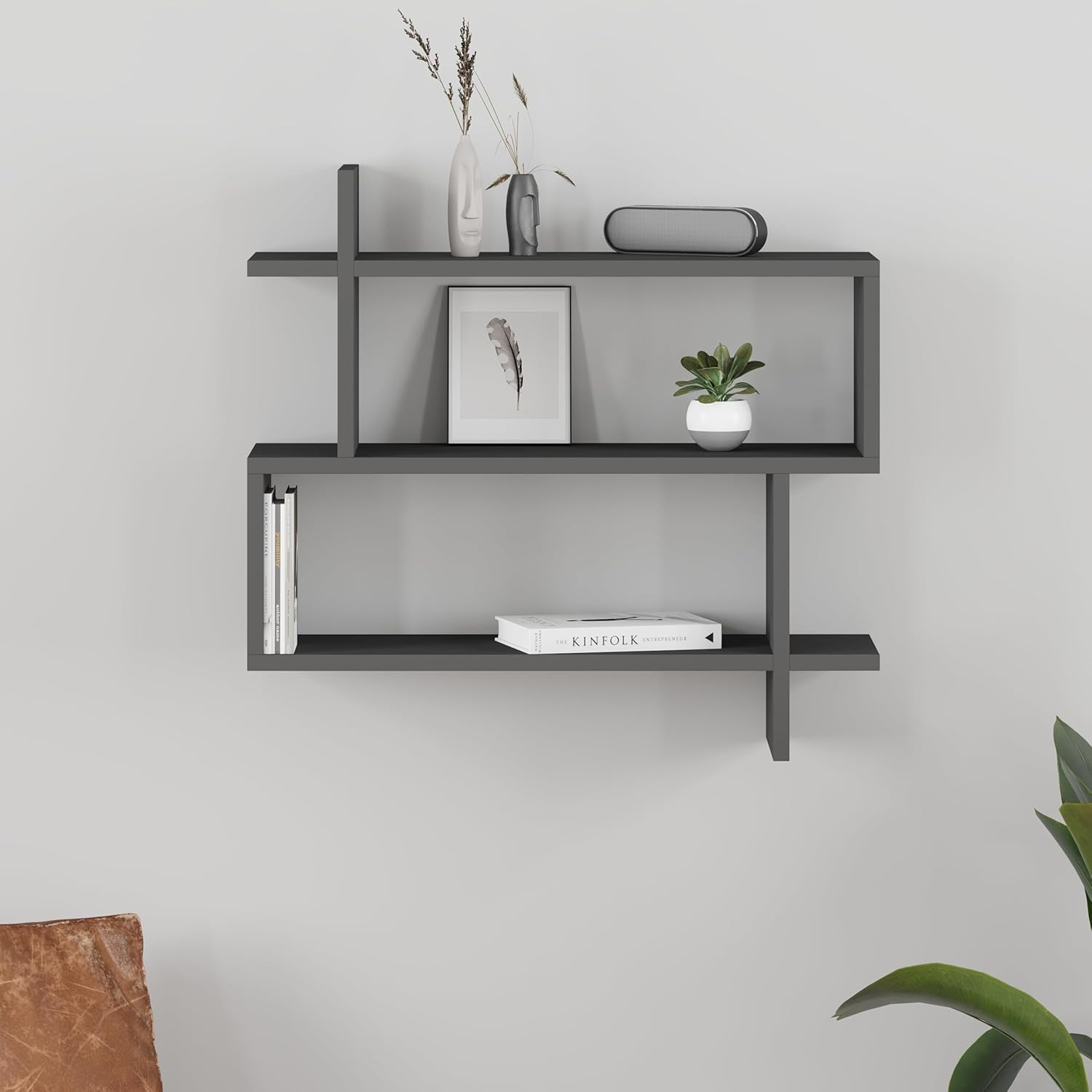 HOCUS PICUS Floating Wall Shelf, Wall Mounted Rectangle Modern Design