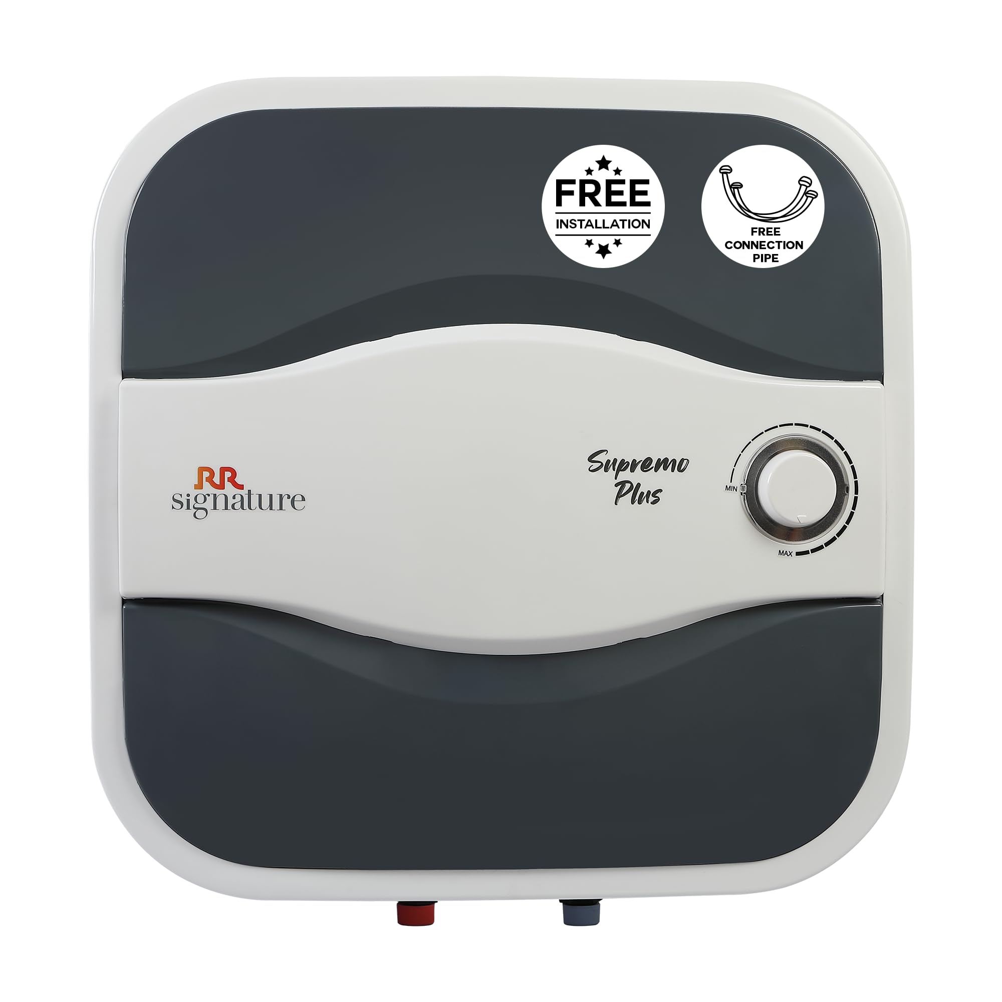RR Signature Supremo Plus 25L Storage Water Heater |Glass Line Tank|8 Bar, High Rise Buildings |2 Yr Warranty on Product & 6 Yr on Tank by RR | Free Installation & Pipes