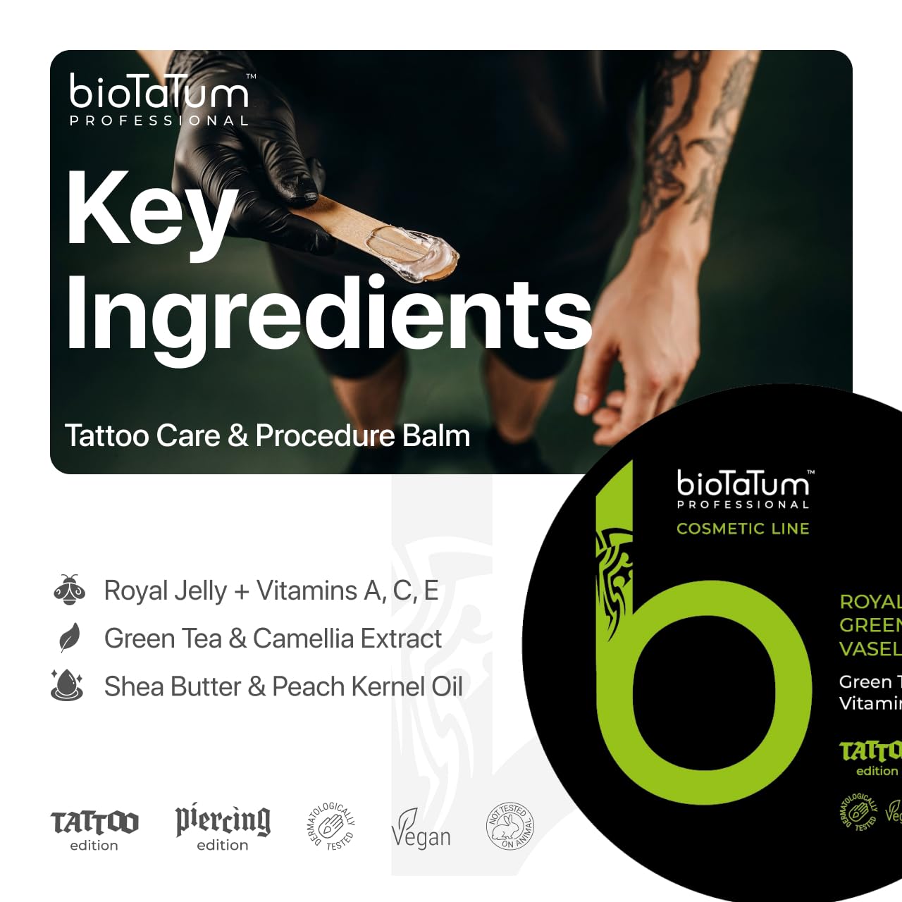 Royal Jelly Green Tea, Tattoo Aftercare, Petroleum Jelly Best for Tattoos, Tattoo Balm Aftercare - Image 3