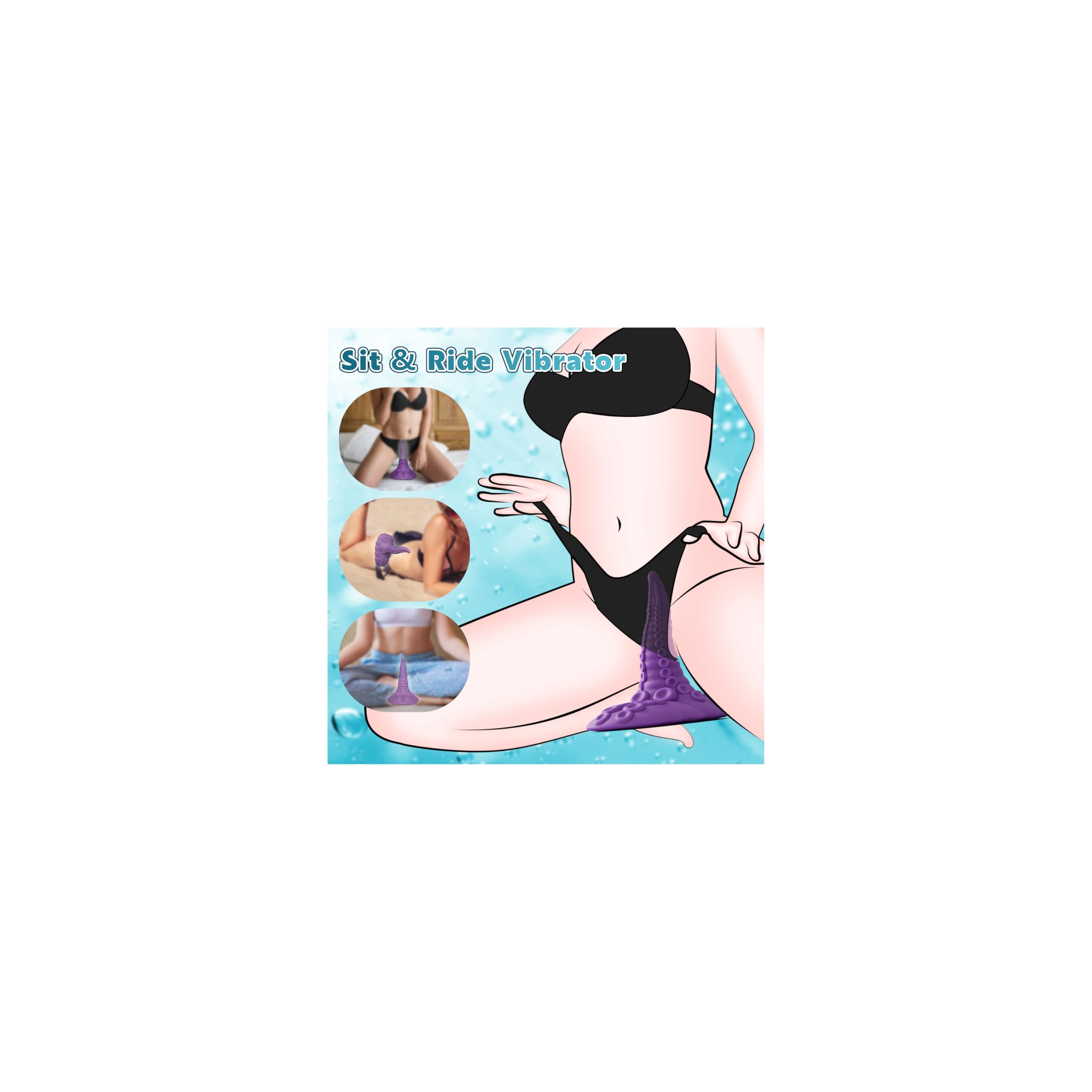 Sex Toys Riding Monster Dildos - Adult Toys Fantasy Tentacle Dildo Vibrator with 10 Modes for G Spot Vagina Anal Stimulation, Vibrating Suction Cup Vibrator Silicone Dragon Dildo, Adult Sex Toys Games