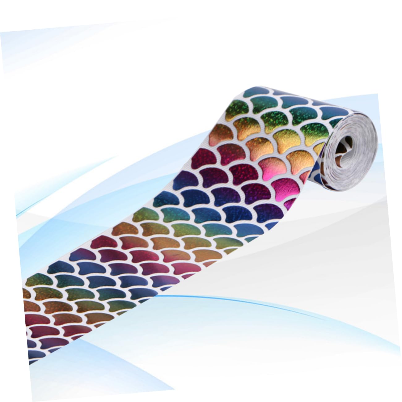 SHINEOFI 3 Rolki Wstążki Grosgrain Syreny Łuski Cekiny Kokarda Do Włosów Materiały Do ​​robienia 75mm Jardów Rzemiosło Imprezowe