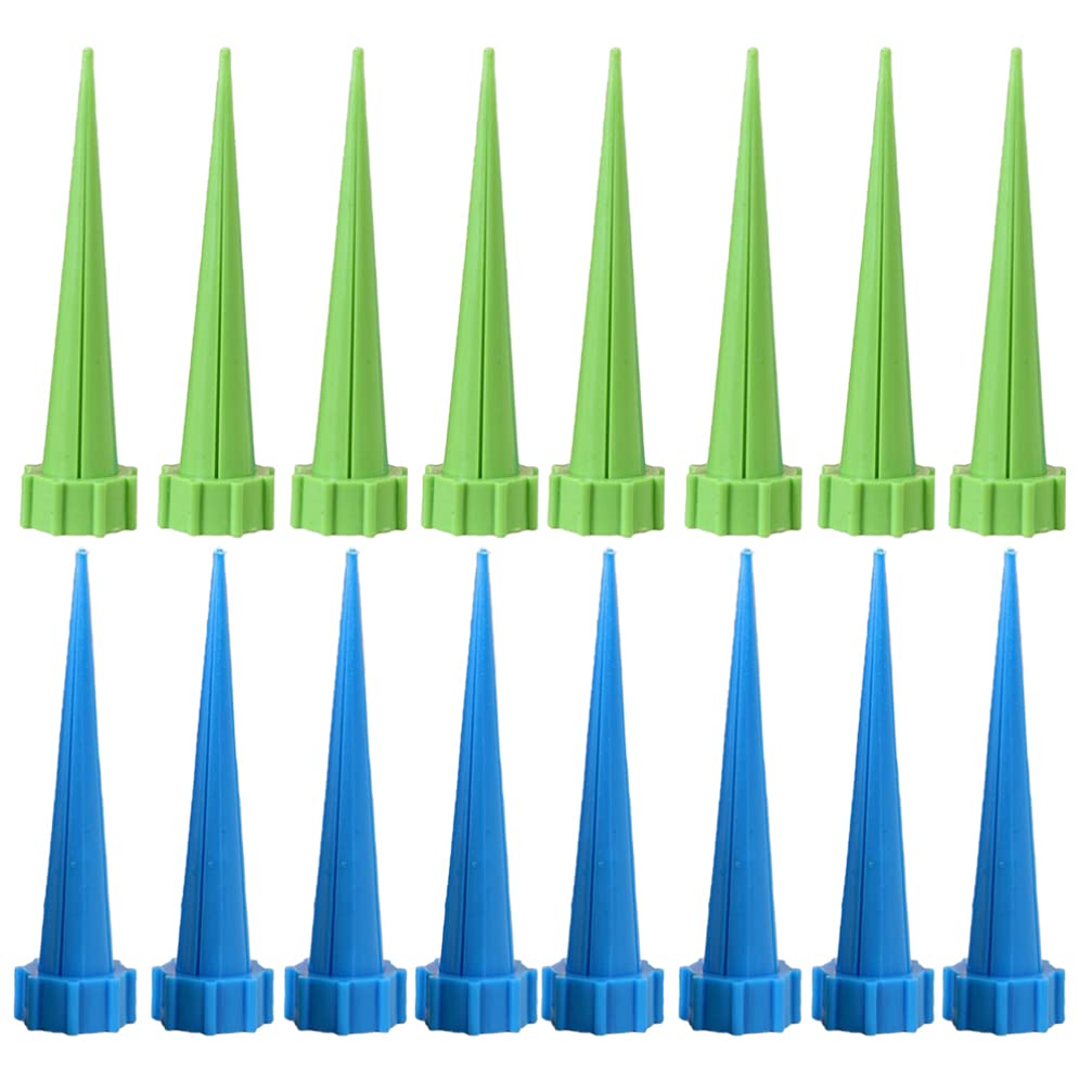 DOITOOL 16pcs Plant Watering Devices Plant Waterer Self Watering Spikes Automatic Irrigation Watering Drip System for Outdoor Indoor Plants