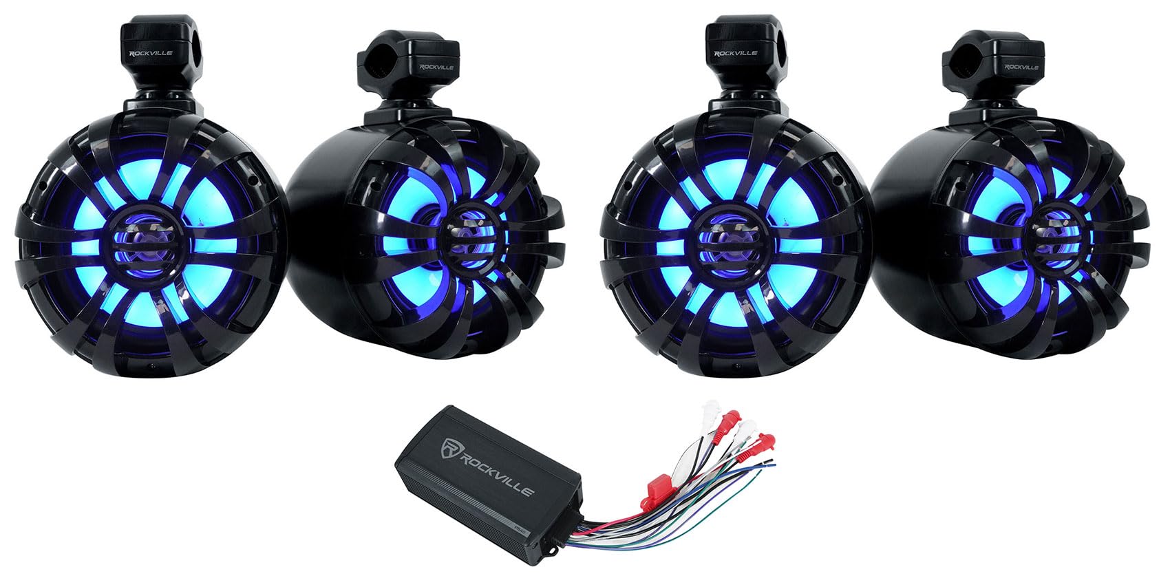 Amazon.com: Rockville WB65KLS Bundle: (4) Black 6.5