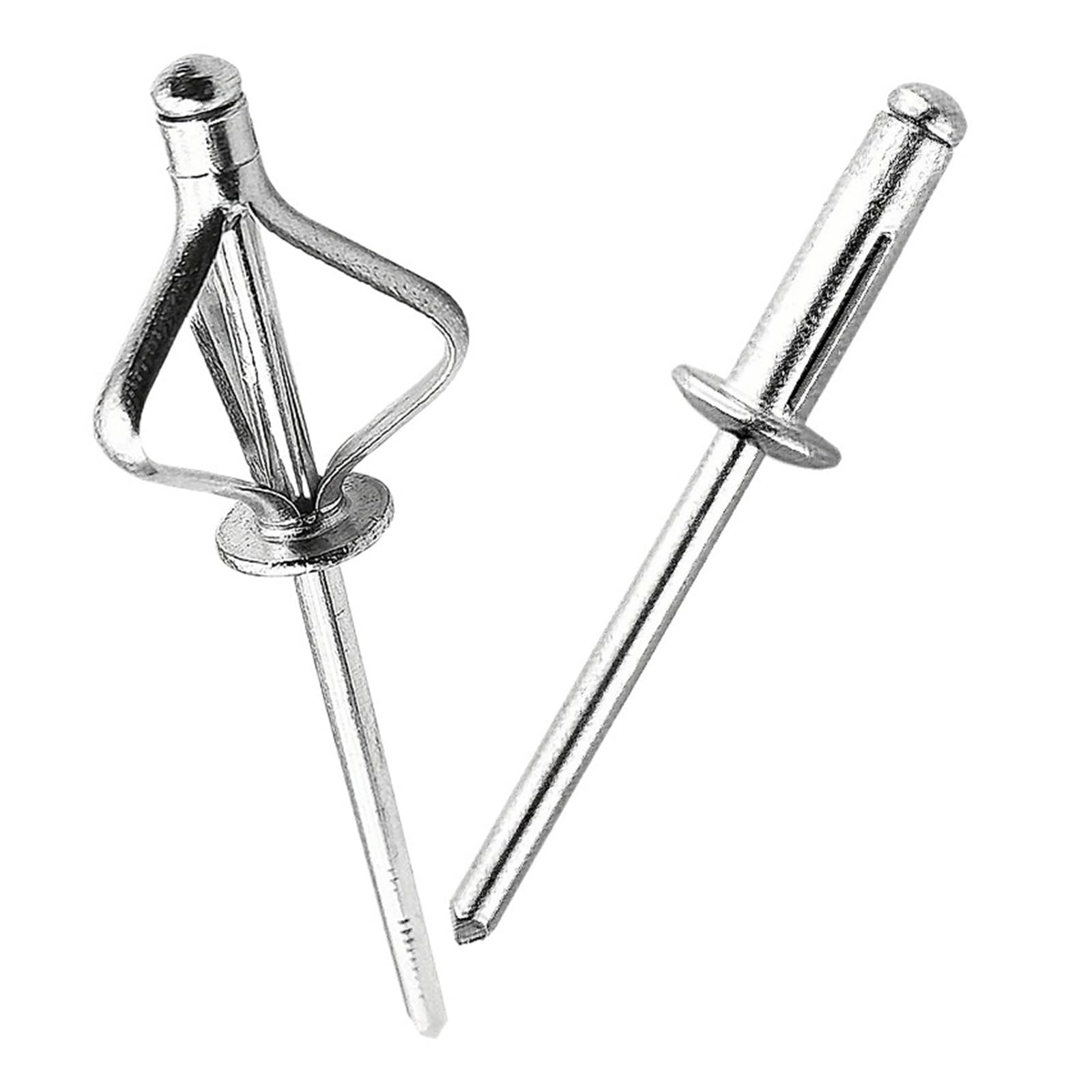 300/50 Stück Blindnieten-Sortiment aus Aluminiumlegierung, runder Kopf, dreifach gefaltete Niete for Holz, Kunststoff, Metall, DIY, reparierte Verbindungselemente(300PCS,M3.2)