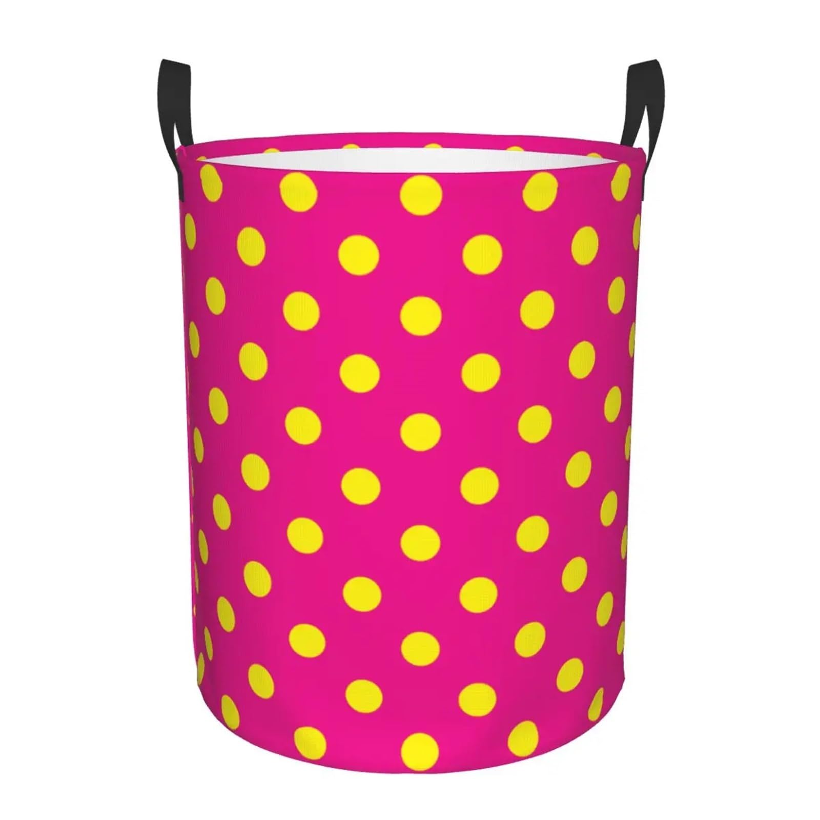 Fabric laundry hamper Polka Dots Pattern Laundry Basket Foldable Clothes Hamper Storage Bin for Family(Color13,50x40 cm)