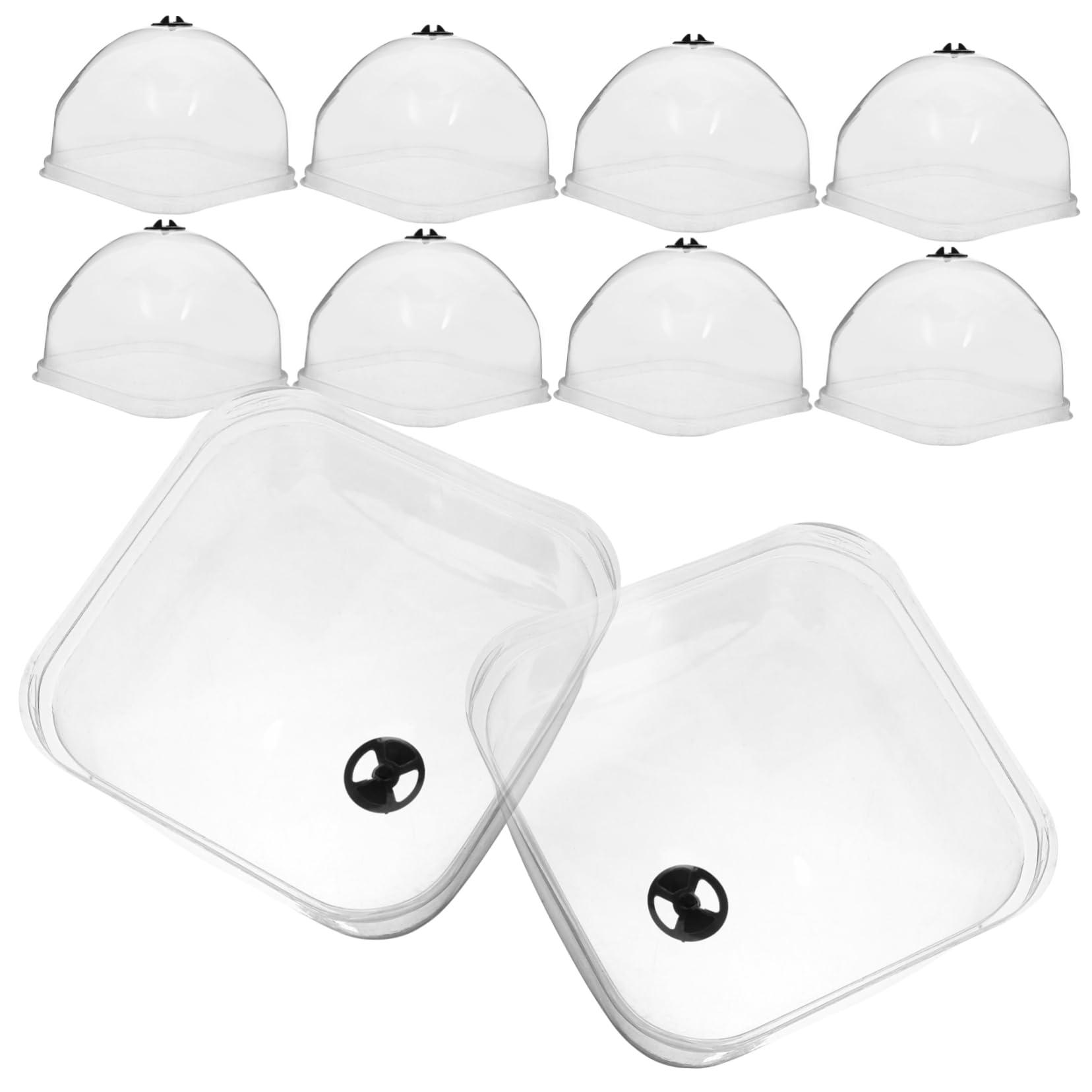 GALPADA 2 Set Copertura Idratante per Semina Piante Campane da Giardino Protettore Vegetale Pianta Copertina Cloche da Giardino Protettori degli Alberi Cupola Plastica 10 Pezzi * 2