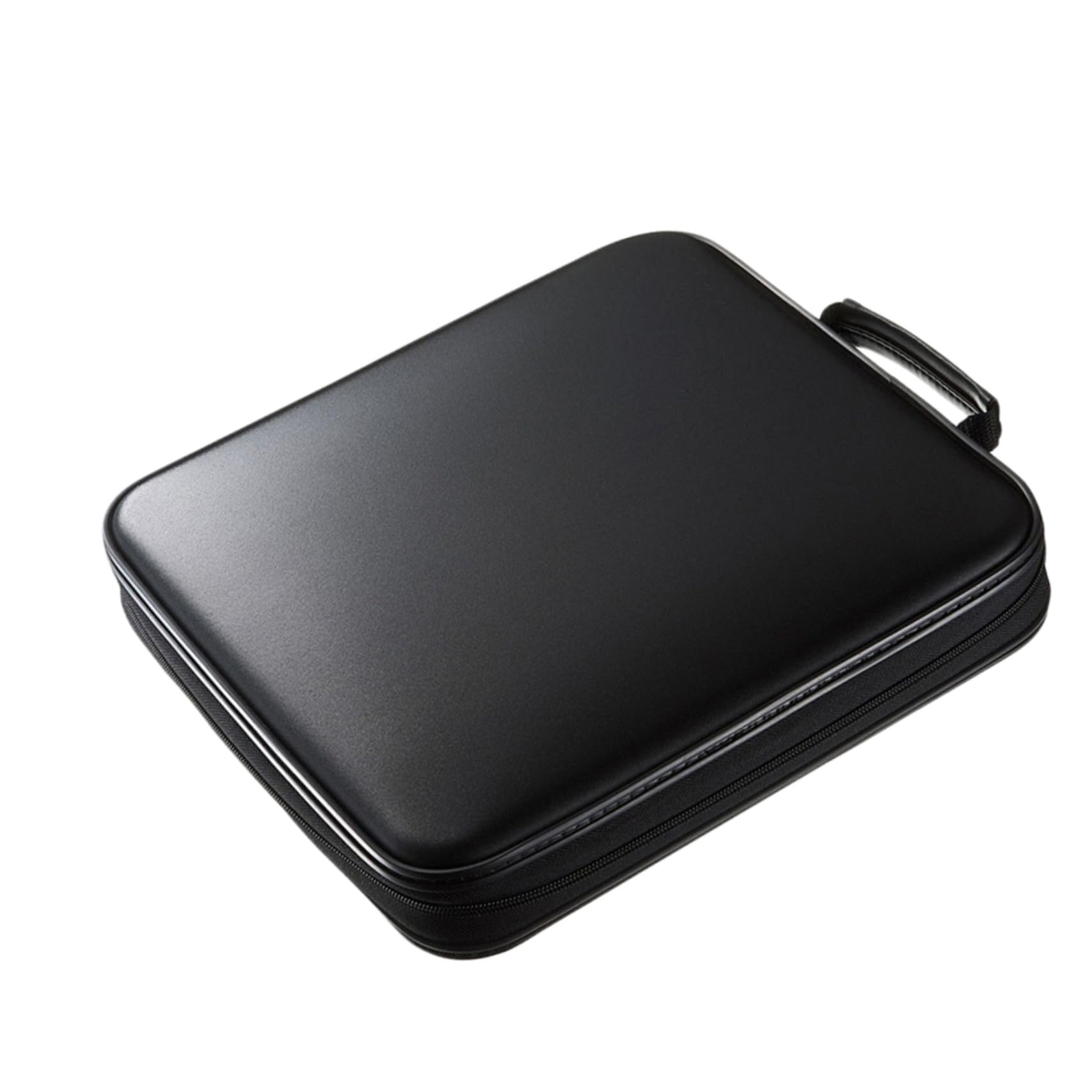 Custodia Porta CD Rigida in Pp 160 Dischi Rivestimento Interno Morbido e Maniglia Portatile, Organizer per Archiviazione CD e Dvd, Protezione da Graffi e Urti per Casa e Viaggi