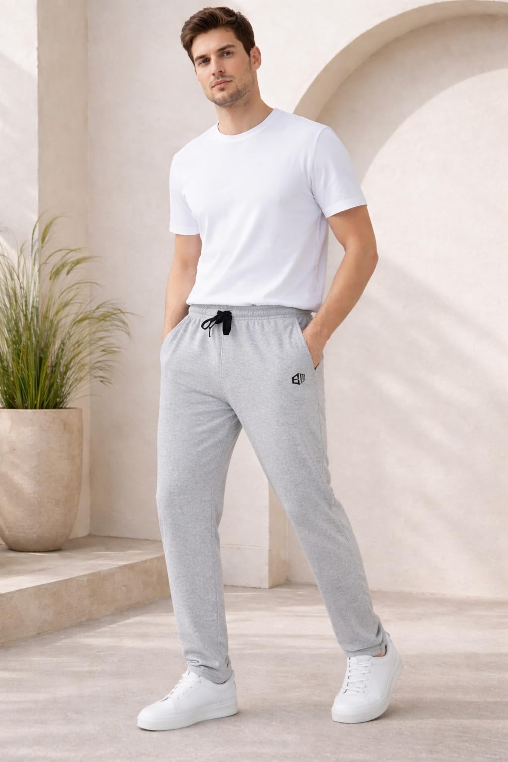 ENDEAVOUR WEAR Men's Grey Cotton Regular Fit High Rise Trackpants 2