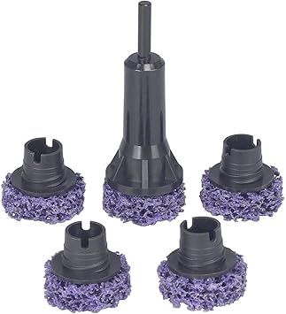 OTC 8342 Brake Hub Resurfacing Kit - Includes Adapter and Five 5 Sanding Pads; Use with Power Drill Not Included to Quickly Sand Rust Off Lug Studs and Rotors on Hub Assemblies