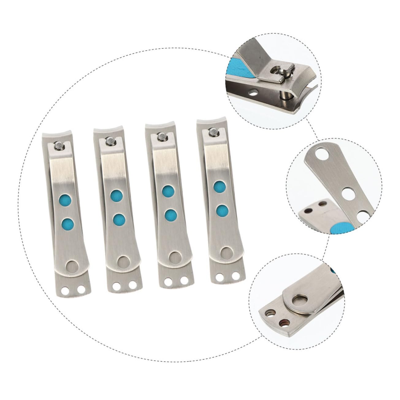 Healeved 8pezzi Professionale Di Tronchesi Per Unghie Acciaio Inossidabile Manicure e Pedicure Di Precisione Strumenti Per La Delle Unghie Adatto Per Uso Quotidiano