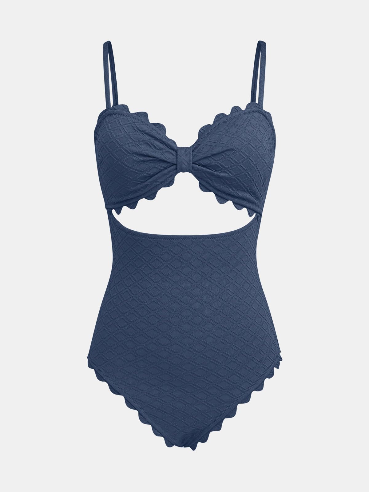 CUPSHE Moderno/Montato Costume Intero, Blu Scuro, L Donna