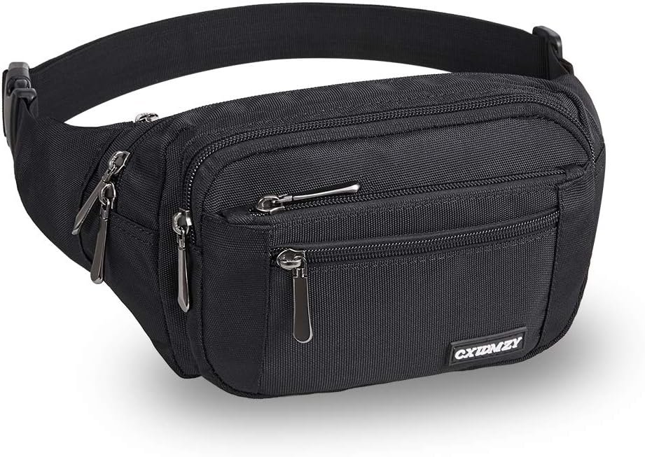 Fanny Packs For Women & Men Waist Pack Hip Bum Bag with Multi-Pockets Large Capacity Waterproof Casual Bum Bag for Disney Traveling Casual Cycling Running Hiking