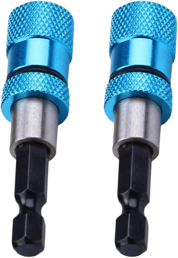 VILLCASE 2pcs Magnetic Screwdriver Drill Bit Holder Bit Adapter for Power Screwdriver Socket Adapter