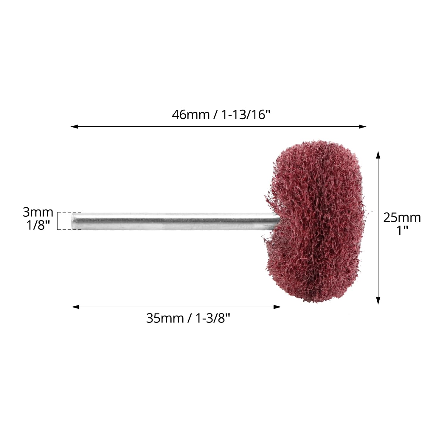 QWORK® 40 szt. zestaw szlifierski do polerowania, trzpień 3 mm, narzędzie obrotowe