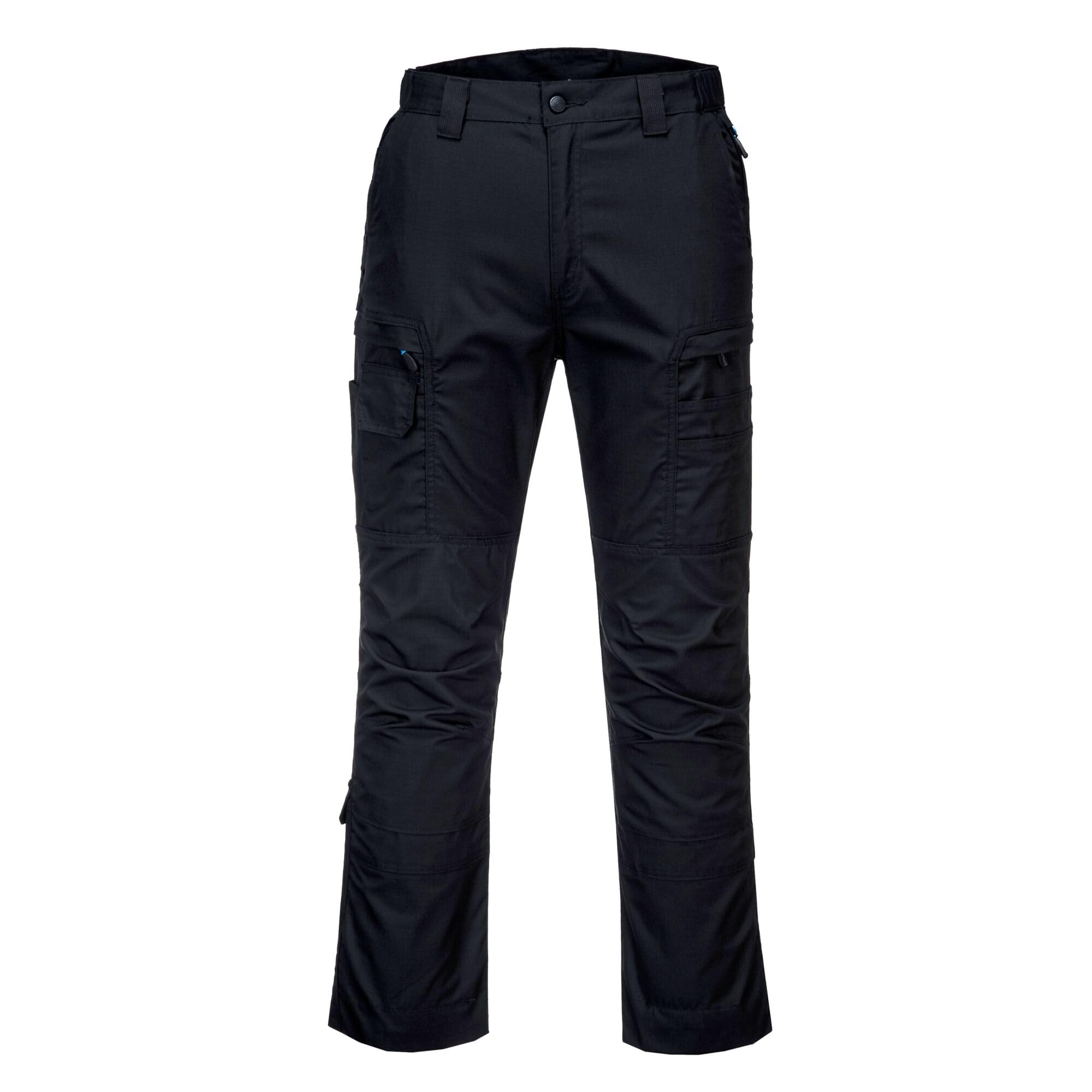 Portwest Pantalon Ripstop KX3, Couleur: Noir, Taille: 40, T802BKR40
