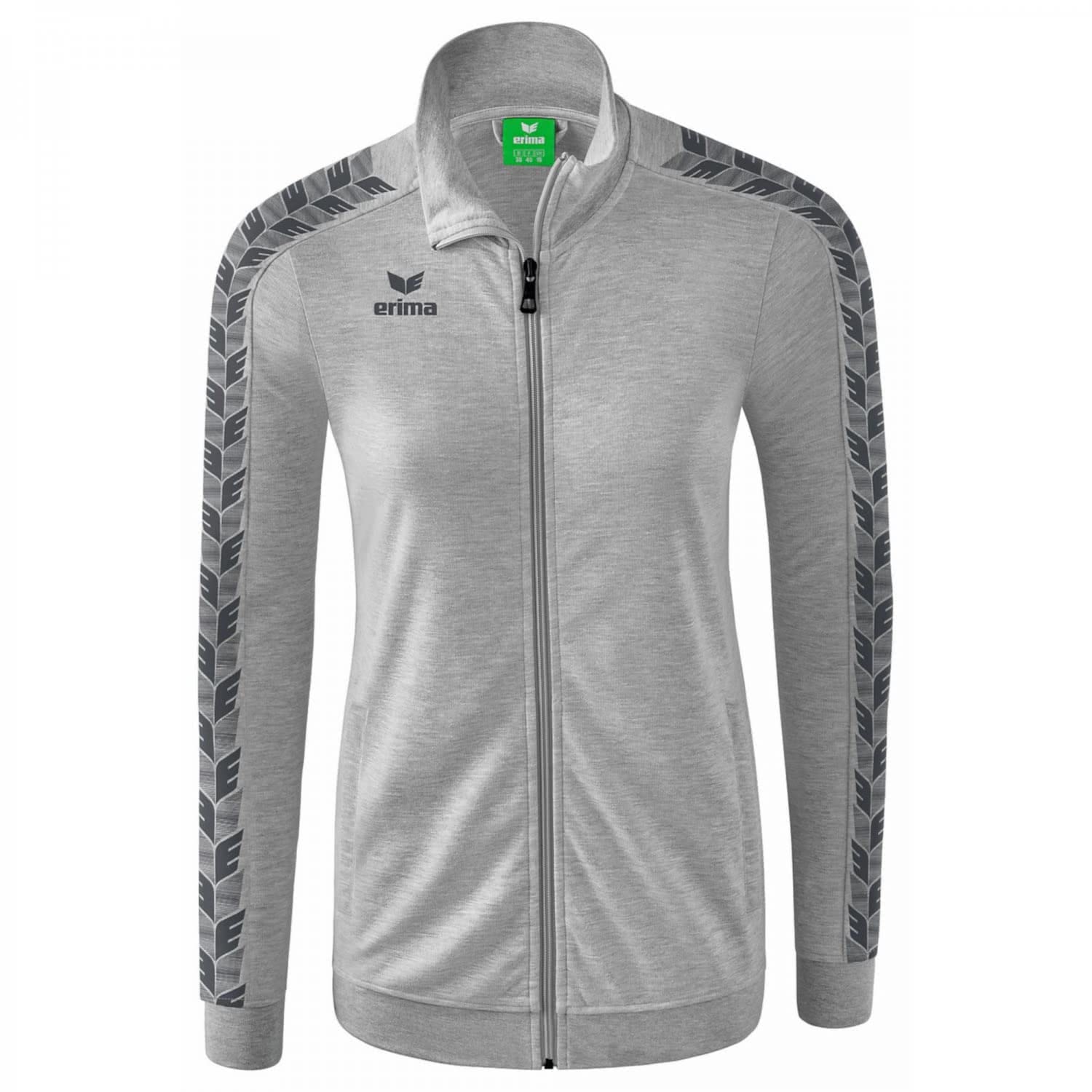 Erima Women's Essential Team Track Top Jacket, light Grey Marl, 38