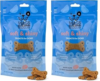 Wags & Wiggles Soft & Shiny Treats for Dogs, Chicken Flavor