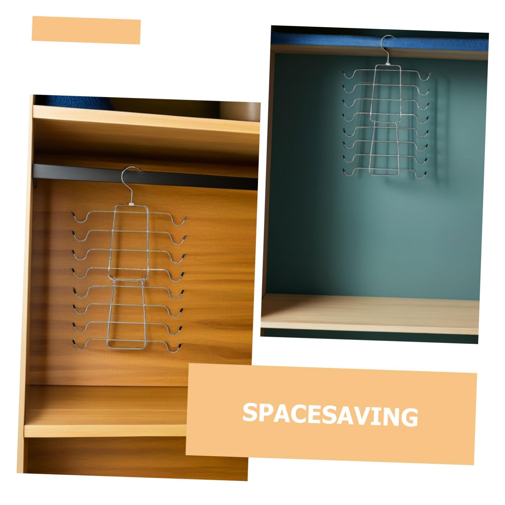 VICASKY 4stücke Kleiderbügel für BHS und Dessous Strapazierfähigem Metall Platzsparende Aufbewahrungsorganizer für Kleiderschrank mit Drehbarem Haken für BHS Hosen und Mehr